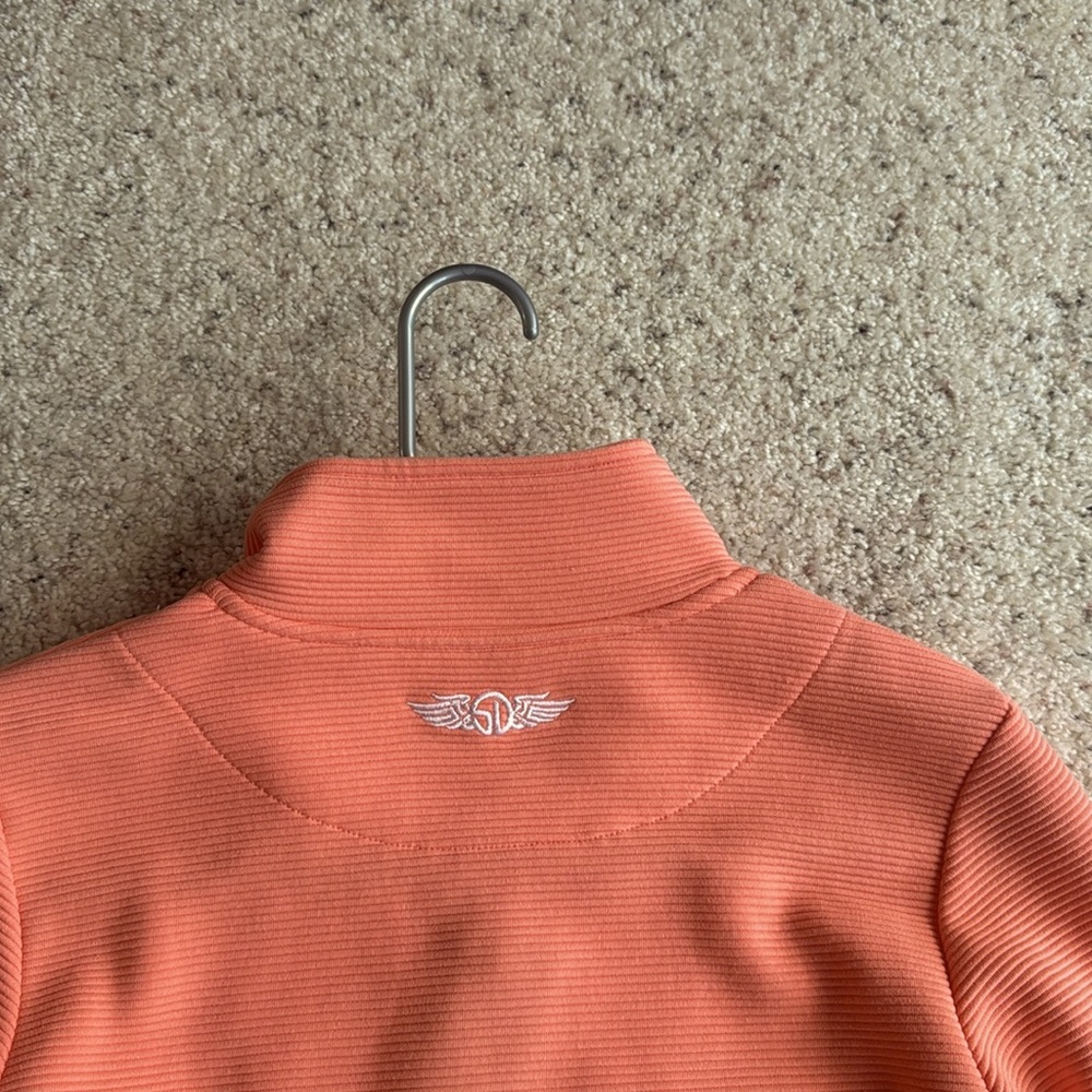 STRAIGHT DOWN Swing Jacket Coral Orange Sz S - Picture 6 of 16